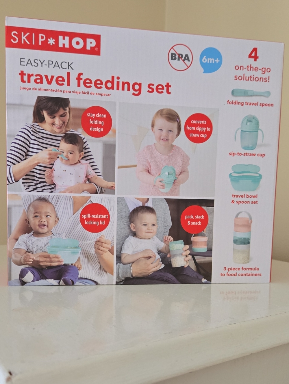 Travel feeding set